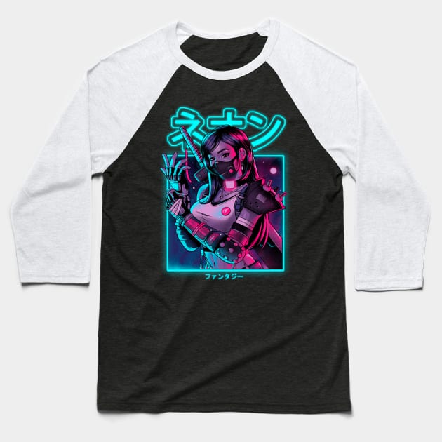 Neon Fantasy Baseball T-Shirt by BrunoMota